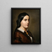 Ritratto di una dama - Augusta Borg — quadro incorniciato alla parete