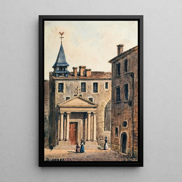 Riproduzione del dipinto Chiesa di Saint-Pierre des Arts - Auguste Sébastien Bénard