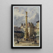La place du Châtelet et la fontaine des Palmiers - Auguste Sébastien Bénard — quadro incorniciato alla parete