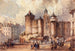 L'ingresso dell'antica fortezza del Grand Châtelet in un giorno di carnevale - Auguste Sébastien Bénard — vista dell’opera