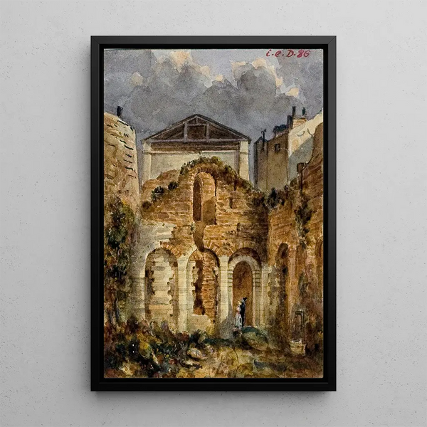 Les thermes de Julien - Auguste Sébastien Bénard — quadro incorniciato alla parete