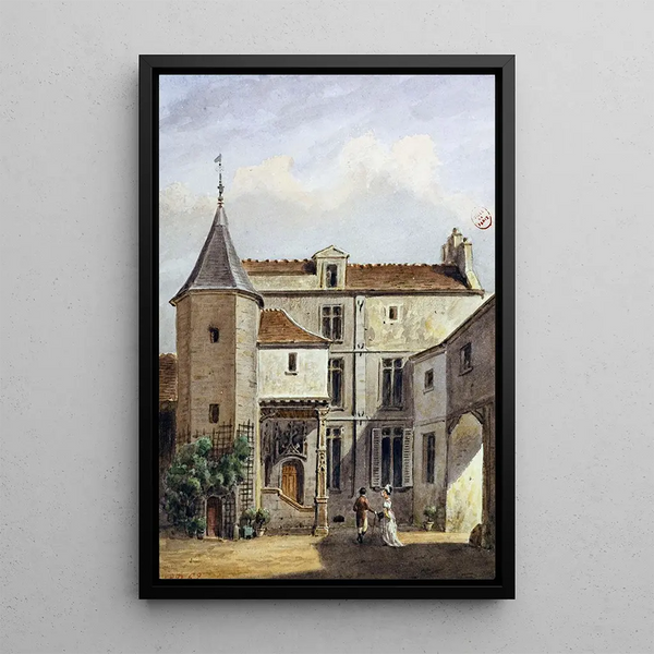 Maison dite de Saint-Louis rue des Marmousets Saint Marcel - Auguste Sébastien Bénard — quadro incorniciato alla parete