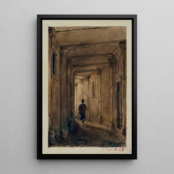 Passage des Jacobins rue Saint Jacques - Auguste Sébastien Bénard — quadro incorniciato alla parete