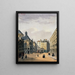 Pointe Saint-Eustache e la fontana - Auguste Sébastien Bénard — quadro incorniciato alla parete