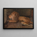 Leone di Artis Amsterdam - Auguste Allébé — quadro incorniciato alla parete