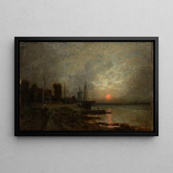 Auguste Anastasi - Coucher de soleil en Hollande.webp