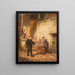Bambini che giocano ai soldati - Auguste Bachelin — quadro incorniciato alla parete