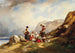 Lavandières al lago di montagna - Auguste Delacroix — vista dell’opera