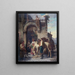La halte des chevaux à l'auberge - Auguste Dutuit — quadro incorniciato alla parete