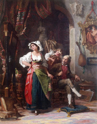 Auguste Dutuit - Modles dans un atelier pendant labsence du peintre.webp
