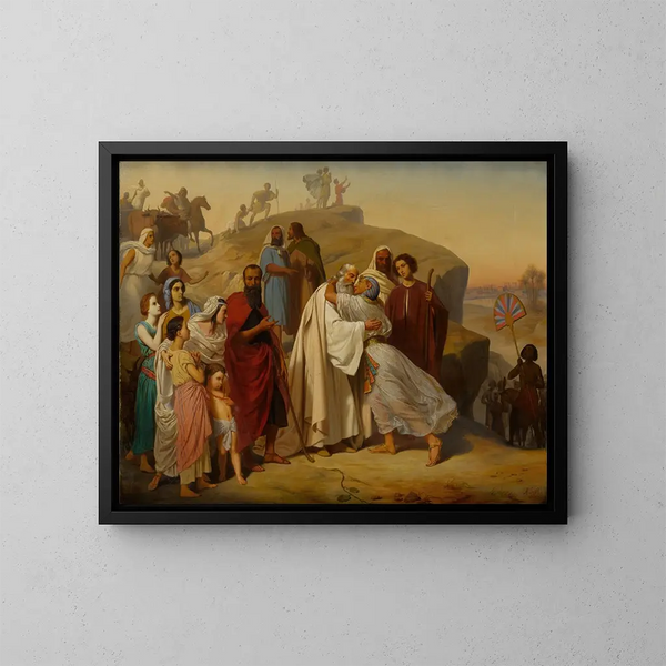 Joseph saluant Jacob - Auguste Jean-Baptiste Leloir — quadro incorniciato alla parete
