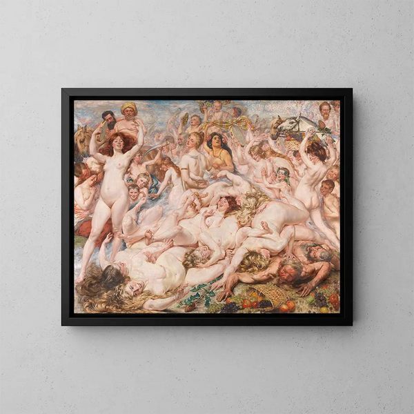 Ritorno della vendemmia - Auguste Léveque — quadro incorniciato alla parete