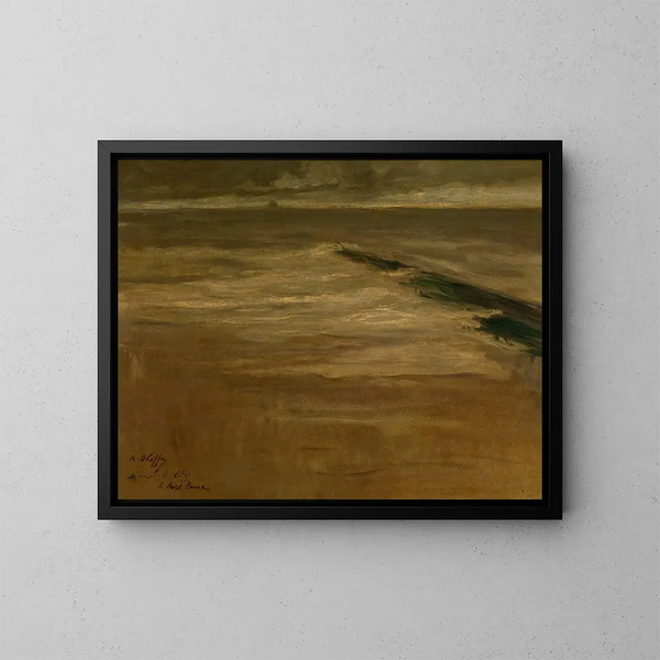 Brise-lames à Nieuwpoort - Auguste Oleffe — quadro incorniciato alla parete