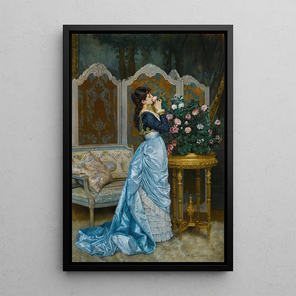 Rêverie - Auguste Toulmouche — quadro incorniciato alla parete
