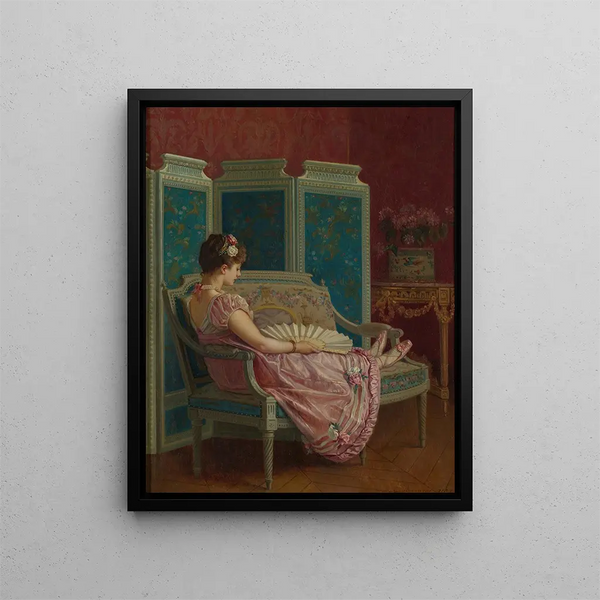 Pensées vaines - Auguste Toulmouche — quadro incorniciato alla parete