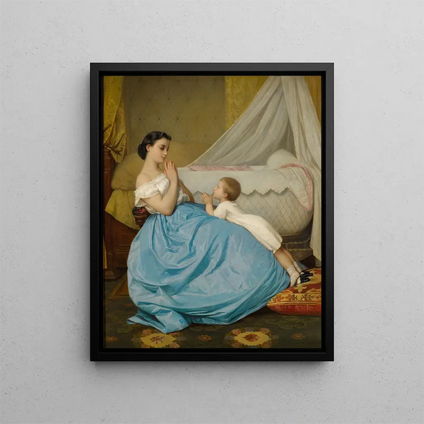 La Prière - Auguste Toulmouche — quadro incorniciato alla parete