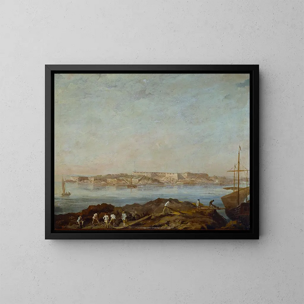 Vista di Sveaborg - Augustin Ehrensvärd — quadro incorniciato alla parete