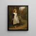 Un petit venditore di violette - Augustus Edwin Mulready — quadro incorniciato alla parete