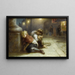Menestrelli stanchi - Augustus Edwin Mulready — quadro incorniciato alla parete