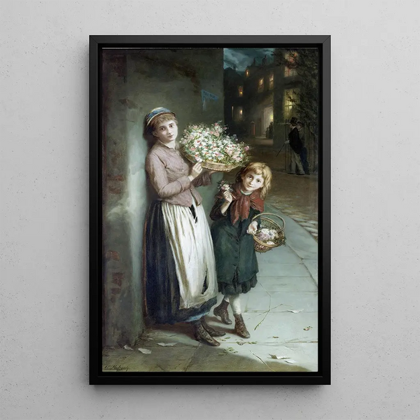 Augustus Edwin Mulready - Flower Girls A Summers Night.webp