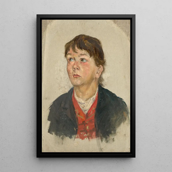 Aurel Ballo - Head Study of a Woman in ThreeQuarter Profile.webp