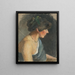 Donna in verde - Aurel Ballo — quadro incorniciato alla parete