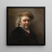 Autoritratto - Rembrandt van Rijn — quadro incorniciato alla parete