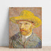 Riproduzione del dipinto Autoritratto con cappello di paglia - Vincent van Gogh