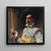 Autoritratto in costume del XVII secolo - Albert Edelfelt — quadro incorniciato alla parete