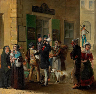 Avant la collecte de loterie - August Mansfeld