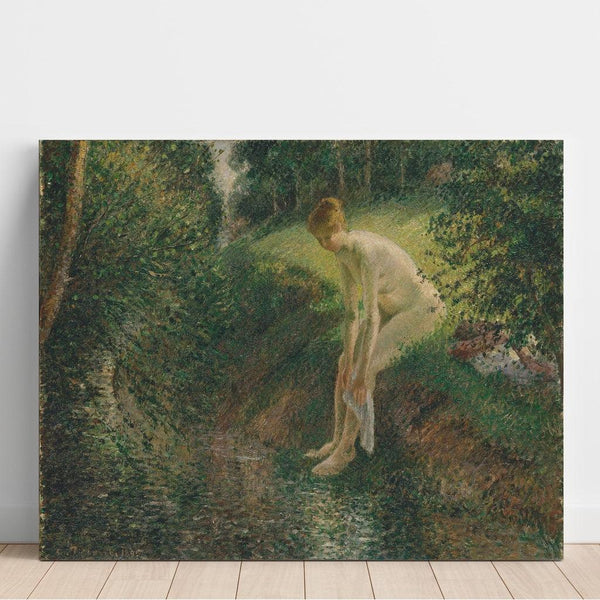 Riproduzione del dipinto Bagnante nei boschi - Camille Pissarro