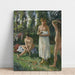 Riproduzione del dipinto delle Bagnanti - Camille Pissarro