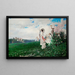 Paesaggio con figure - Baldomer Galofre i Giménez — quadro incorniciato alla parete