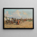 La Foire de Campagne - Baldomer Galofre i Giménez — quadro incorniciato alla parete
