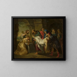 Mise au tombeau du Christ - Balthasar Beschey — quadro incorniciato alla parete