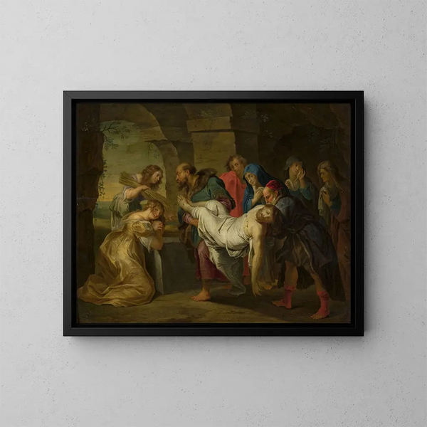 Mise au tombeau du Christ - Balthasar Beschey — quadro incorniciato alla parete