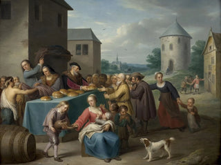Le sette opere di misericordia - Balthasar Beschey — vista dell’opera