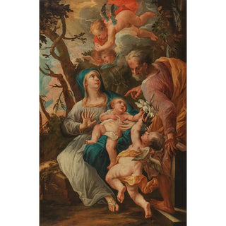 Balthasar Scabina de Rossa - The Holy Family with the Infant Saint John the Baptist and Angels.webp