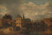 Vista della città di Haarlem ripresa dal fiume Spaarne che mostra l'Eendjespoort - Balthasar van der Veen — vista dell’opera