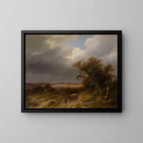 Paesaggio vicino a Clèves - Barend Cornelis Koekkoek — quadro incorniciato alla parete
