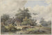 Paesaggio con ponte di pietra vicino a una casa - Barend Cornelis Koekkoek — vista dell’opera