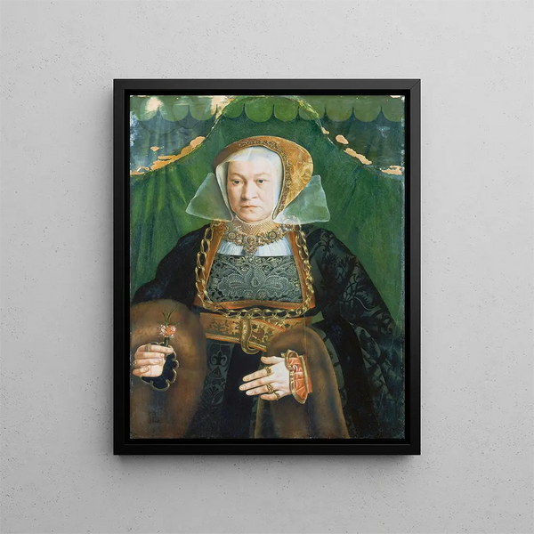 Ritratto di Sibylla Kessel - Barthel Bruyn l'Ancien — quadro incorniciato alla parete