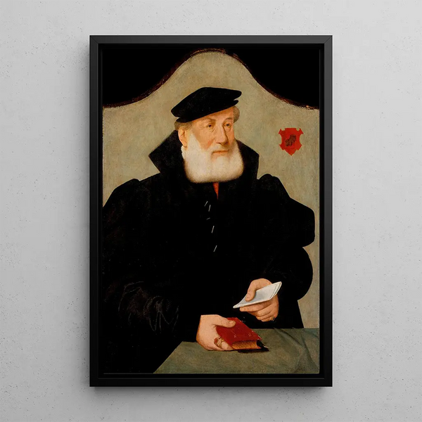 Ritratto di Wilhelm Kannengiesser - Barthel Bruyn l'Ancien — quadro incorniciato alla parete