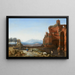Paesaggio Italiano con il Muro di Aurélien - Bartholomeus Breenbergh — quadro incorniciato alla parete