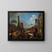 Il martirio di san Lorenzo - Bartholomeus Breenbergh — quadro incorniciato alla parete