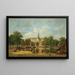 Vista della chiesa Sint Bavokerk Grote Kerk ad Haarlem - Bartholomeus Johannes van Hove — quadro incorniciato alla parete