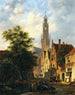 Bakenesserkerk vista dalla Valkestraat Haarlem - Bartholomeus Johannes van Hove — vista dell’opera