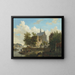 Traversata in traghetto ad Haarlem - Bartholomeus Johannes van Hove — quadro incorniciato alla parete