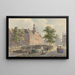 Le Spui a L'Aia visto verso sud - Bartholomeus Johannes van Hove — quadro incorniciato alla parete