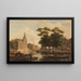 Vista estiva della città - Bartholomeus Johannes van Hove — quadro incorniciato alla parete
